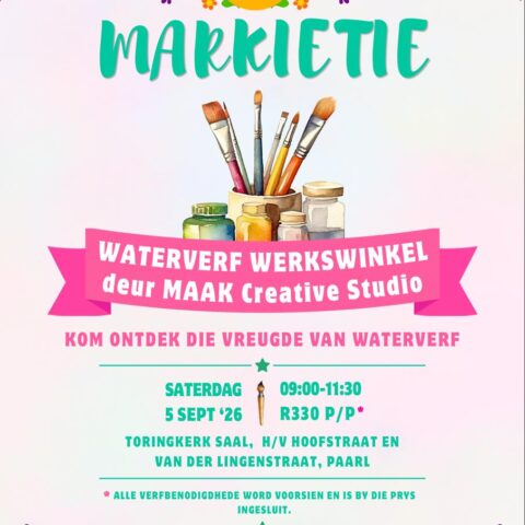 Waterverf Werkswinkel deur MAAK Creative Studio